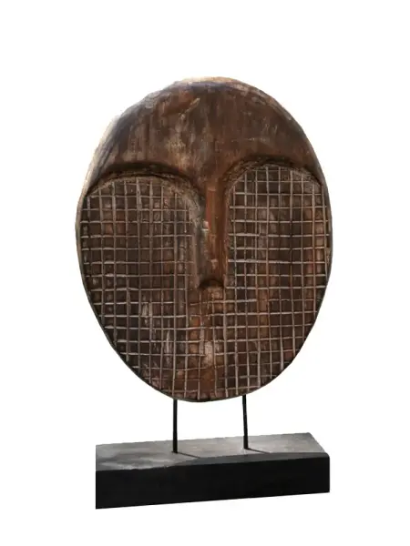 Artikelbild 1 des Artikels “Abstrakter Kopf, 70 cm Weichholz, braun “