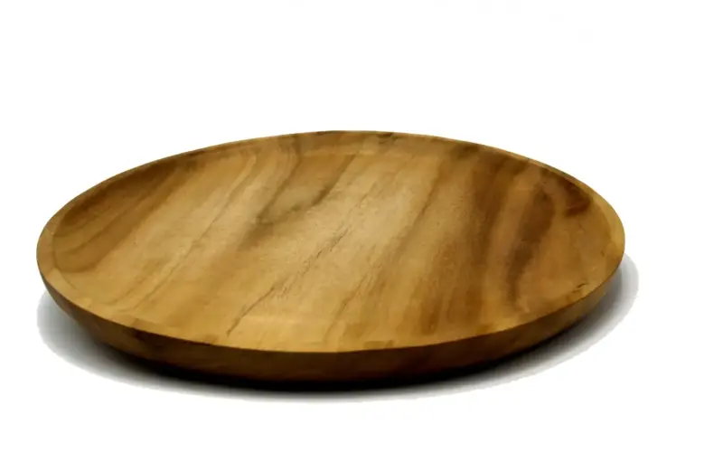Artikelbild 1 des Artikels “Holzteller, aus Teakholz, 30 cm Durchmesser “