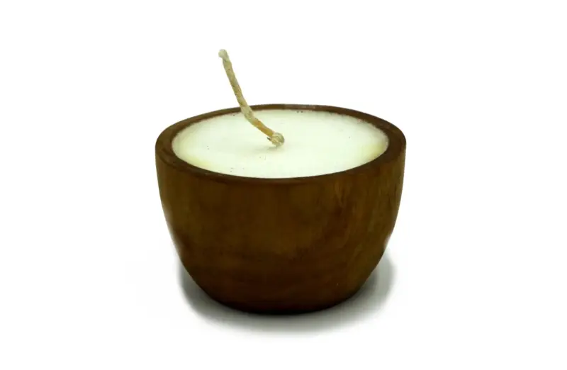 Artikelbild 1 des Artikels “Holzleuchte, aus Teakholz, Ø 8 cm, H 5 cm “