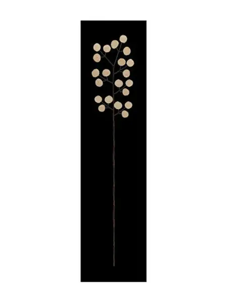 Artikelbild 1 des Artikels “Panel – Blume aus Münzen auf Holz, schwarz “