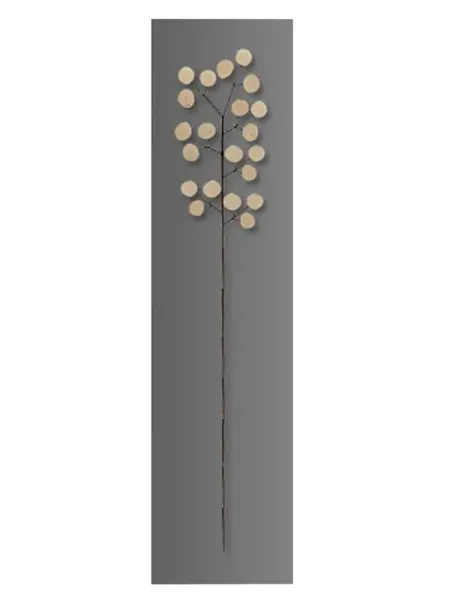 Artikelbild 1 des Artikels “Panel – Blume aus Münzen auf Holz, grau “