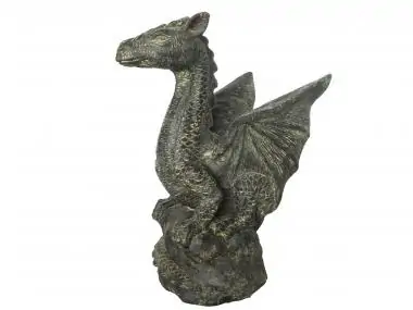 Artikelbild 1 des Artikels “Sondermodell – sitzender Drache auf Stein, ca. 60 cm “