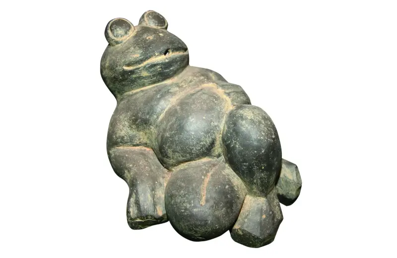 Artikelbild 1 des Artikels “Frosch liegend, 46 cm, Antikfinish “