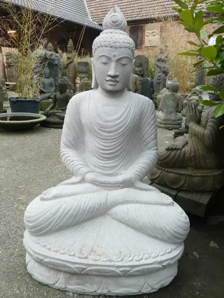 Artikelbild 1 des Artikels “Buddha-Figur, sitzend, „Meditation“, indisch, 100 cm “