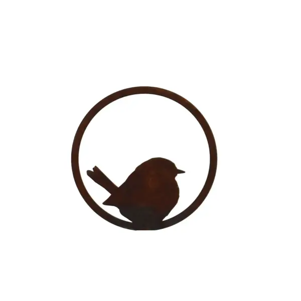 Artikelbild 1 des Artikels “Vogel im Ring, sitzend, zum Hängen, Edelrost “