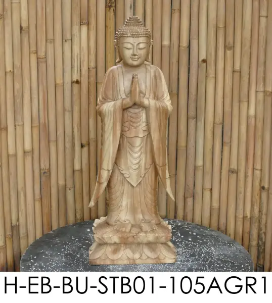 Artikelbild 12 des Artikels “Jagan - Stehender Buddha, 105 cm H | Steinguss “