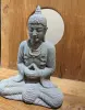 Artikelbild 2 des Artikels “Sitzender Buddha, thailändisch, 28 cm H | Form Stein / geschnitzt, handgefertigt “
