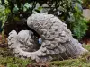 Artikelbild 2 des Artikels “Schlafender Engel im Flügel, Gartenfigur, 25 cm “