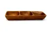 Artikelbild 2 des Artikels “Holzschale mit 3 Löchern, aus Teakholz, 28,5x9x3 cm. “