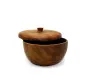Artikelbild 2 des Artikels “Holzschale mit Deckel, aus Teakholz, 12 cm Ø, 9 cm H “