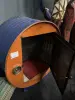 Artikelbild 2 des Artikels “Fass zur Aufbewarung mit Tür, 65 cm, blau-orange “