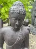 Product image 2 of the product “Sitting buddha, India, 60 cm height, cast stone, handcrafted & coloured ”