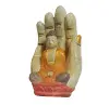 Artikelbild 2 des Artikels “Buddha-Figur, sitzend, in Hand, Steinguss, handbemalt, ca. 15 cm “