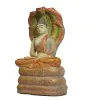Artikelbild 2 des Artikels “Buddha-Figur, sitzend, „Naga“, Steinguss, handbemalt, ca. 26 cm “