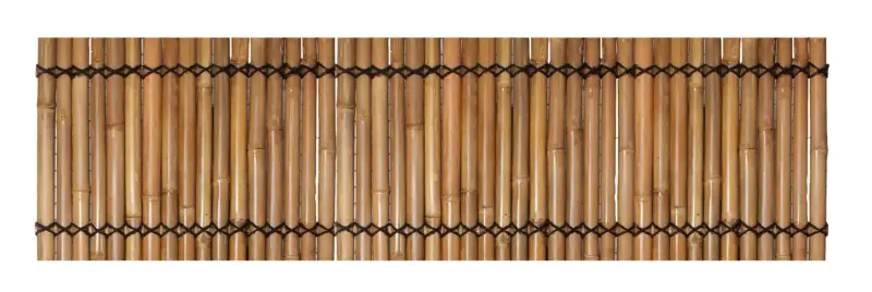 Artikelbild 2 des Artikels “Bambuselement Palettenabdeckung, starr, gelb-braun (Apus), mit Zierseil. Durchmesser 3-5cm 123 x 32 cm Höhe. “