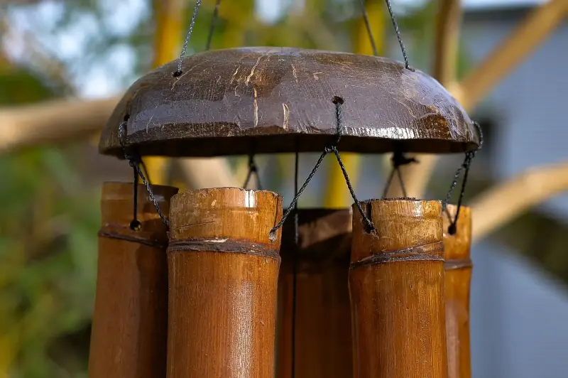 Product image 2 of the product “Wind chime „Bali“, 40 cm | Bamboo and Coconut ”