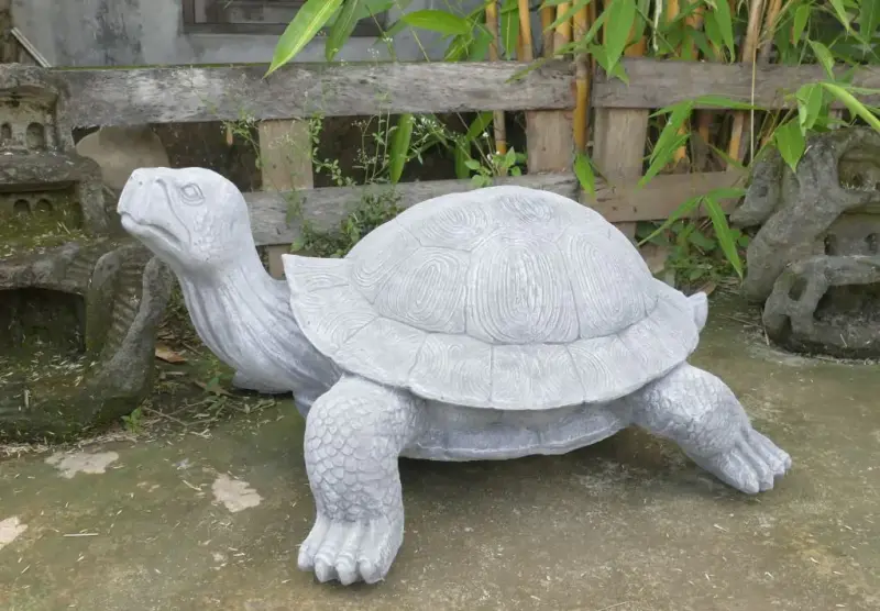 Artikelbild 2 des Artikels “Große Schildkröte, 85 cm Länge | Steinguss “