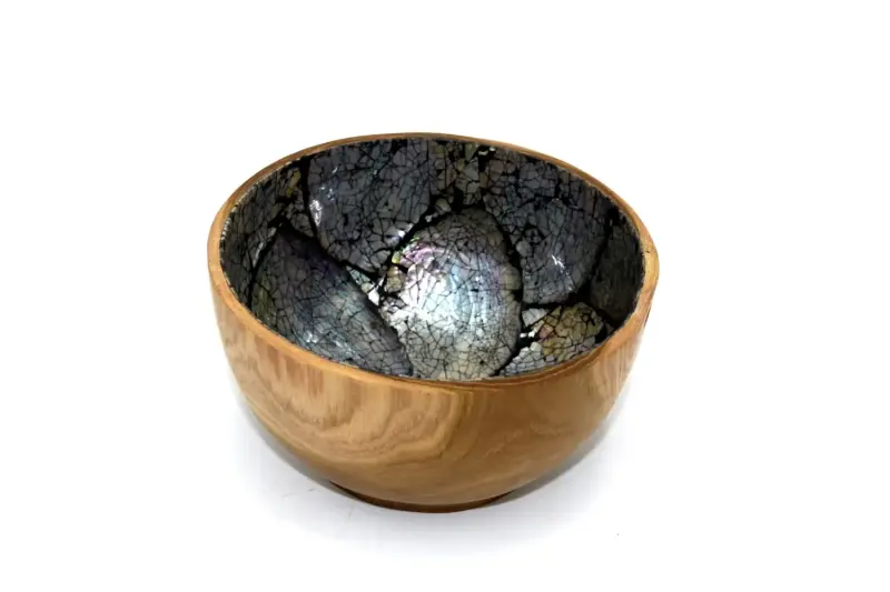 Artikelbild 2 des Artikels “Holzschale, aus Teakholz, 14,5 cm Ø “