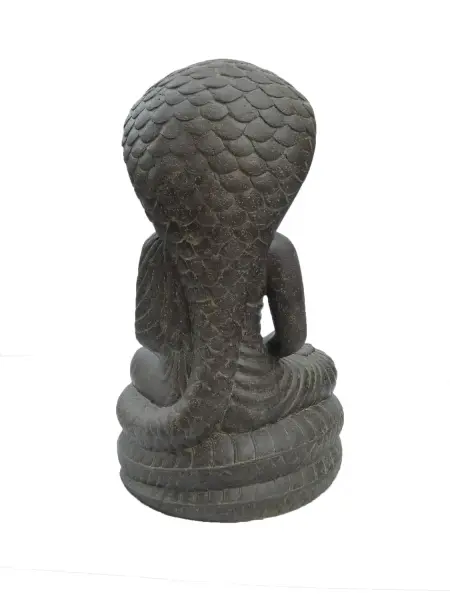 Artikelbild 2 des Artikels “Buddha-Figur, sitzend, beschützt von einer Cobra, 80 cm “