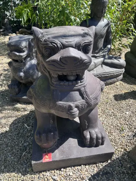 Artikelbild 2 des Artikels “Tempel-Löwen,2er-Set Steinguss, 75cm Höhe “