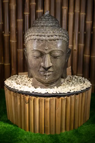 Artikelbild 2 des Artikels “Buddha-Kopf als Wasserspiel, 50 cm “