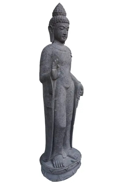 Product image 2 of the product “Standing Buddha with floral pattern, ca. 175 cm H ”