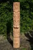 Product image 3 of the product “Tiki Statue Polynesia style. From coconut palm 150cm. Approx. 25-27cm dia. Model 2 - open mouth, ”