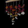 Artikelbild 3 des Artikels “Glaswindspiel, hängende Glasstücke am Stock, Hänger mit Treibholz, Farbe Rot. “