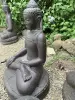 Product image 3 of the product “Sitting buddha, India, 80 cm height, cast stone, hollow, handcrafted & coloured ”