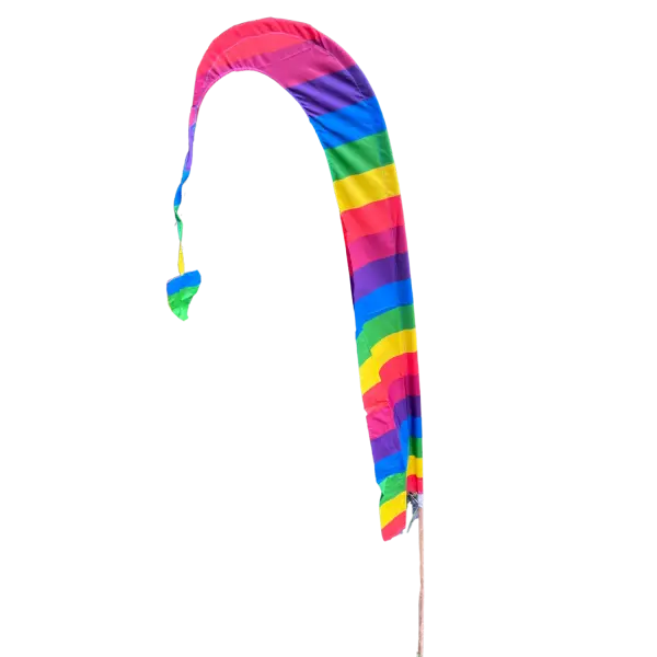 Artikelbild 3 des Artikels “Bali-Fahne, Satin, Modell Regenbogen, 500 cm “