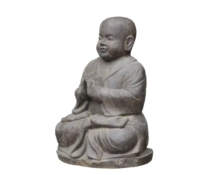 Artikelbild 3 des Artikels “Sitzender Mönch aus Steinguss, ca. 60 cm H “