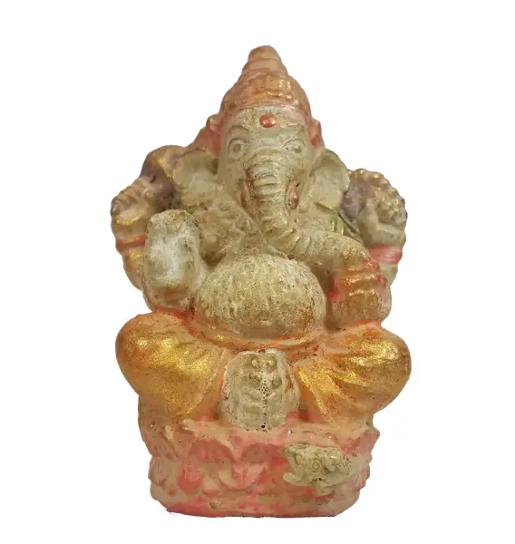 Artikelbild 3 des Artikels “Sitzender Ganesha, Steinguss, handbemalt, ca. 12 cm “