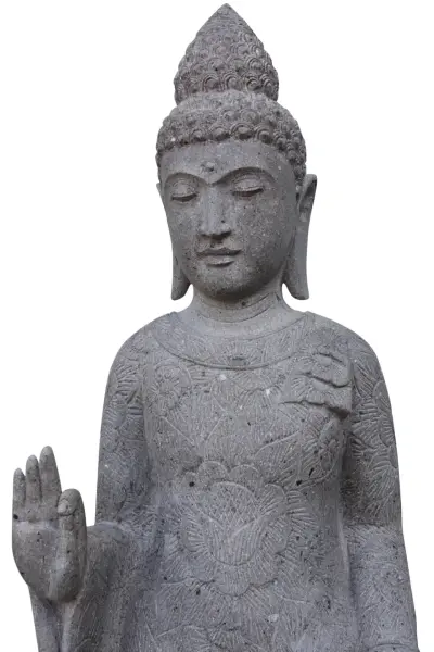 Product image 3 of the product “Standing Buddha with floral pattern, ca. 175 cm H ”