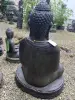 Product image 5 of the product “Sitting buddha, India, 80 cm height, cast stone, hollow, handcrafted & coloured ”