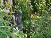 Product image 6 of the product “Sitting dragon on stone, looking to the right, ca. 65 cm H ”