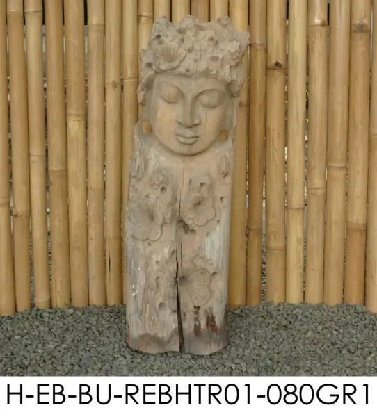 Artikelbild 7 des Artikels “Jadoo - Buddha Gesicht, Relief Baum, 80cm H | Steinguss “