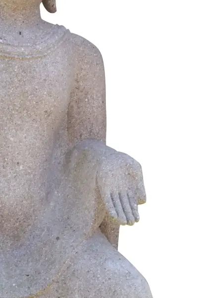 Artikelbild 8 des Artikels “EINZELSTÜCK - Sitzender Buddha auf Sockel, 130 cm H, rötlicher Flussstein “