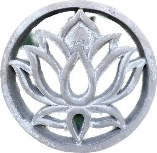 Artikelbild des Artikels “Lotus - Plaque - Lotus Blume, Ø 15cm | Steinguss “