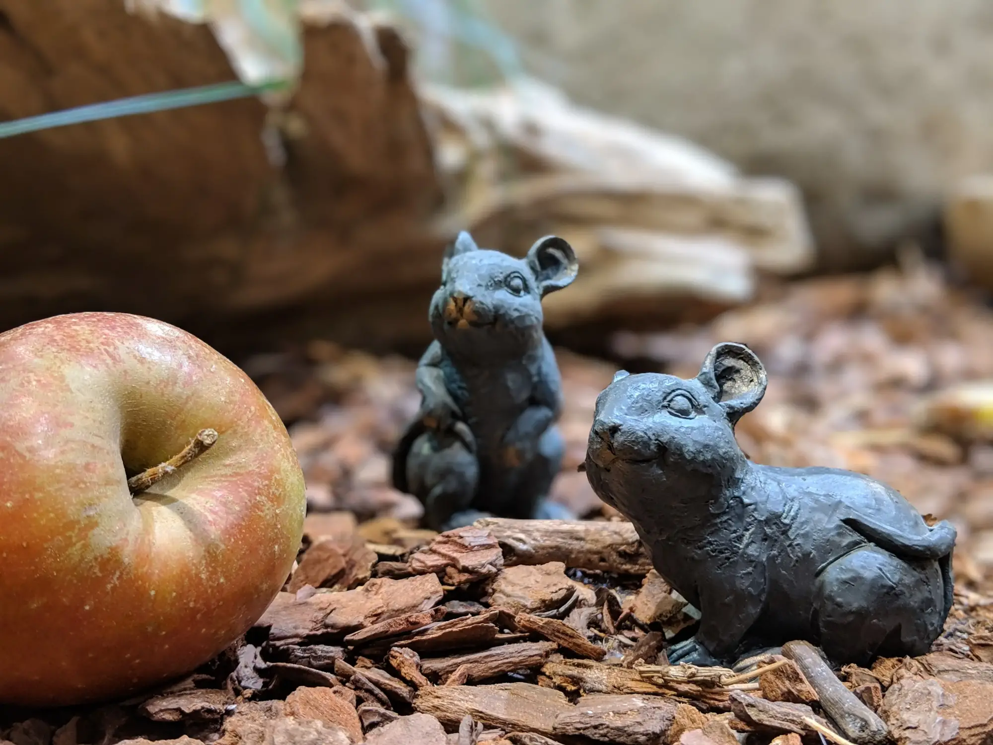 Product image 1 of the product “Mice, set of 2, bronze optics, 7 cm L ”