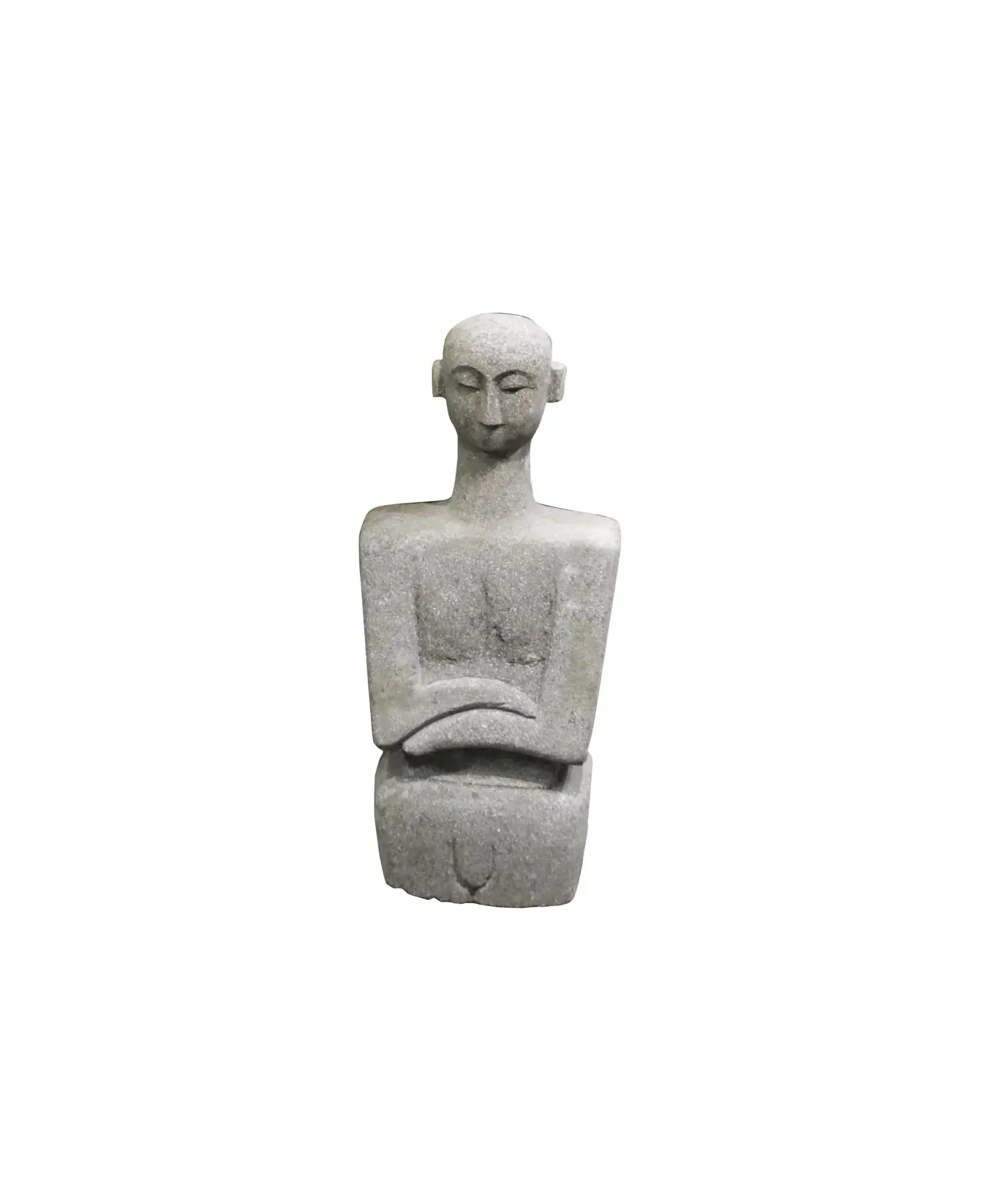 Artikelbild 1 des Artikels “Abstrakte Figur - Kind, 70 cm Höhe. Naturstein (Basanit), Steinmetzarbeiten “
