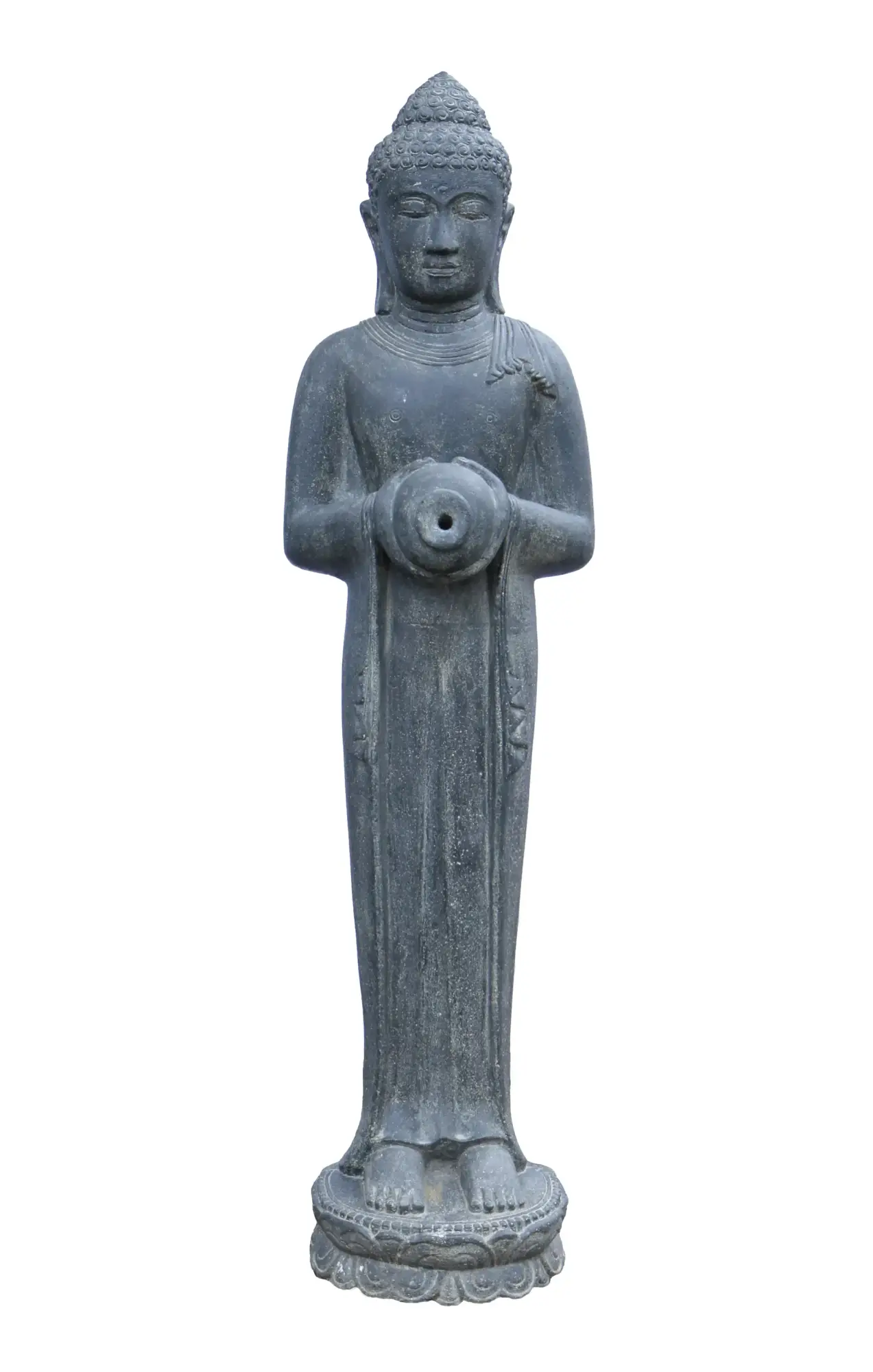 Artikelbild 1 des Artikels “Buddha-Figur, stehend, mit Gefäß als Wasserspiel, 150 cm “