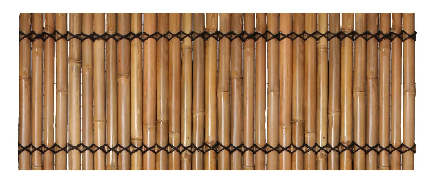 Artikelbild 1 des Artikels “Bambuselement Palettenabdeckung, starr, gelb-braun (Apus), mit Zierseil. Durchmesser 3-5cm 83 x 32 cm Höhe. “