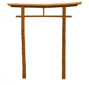 Artikelbild 1 des Artikels “Japanisches Toriii aus Bambus Gigantochloa Apus, Größe M, ca. 4-7,5x200x170 cm, naturbelassen. Mit Bambusfüßen “