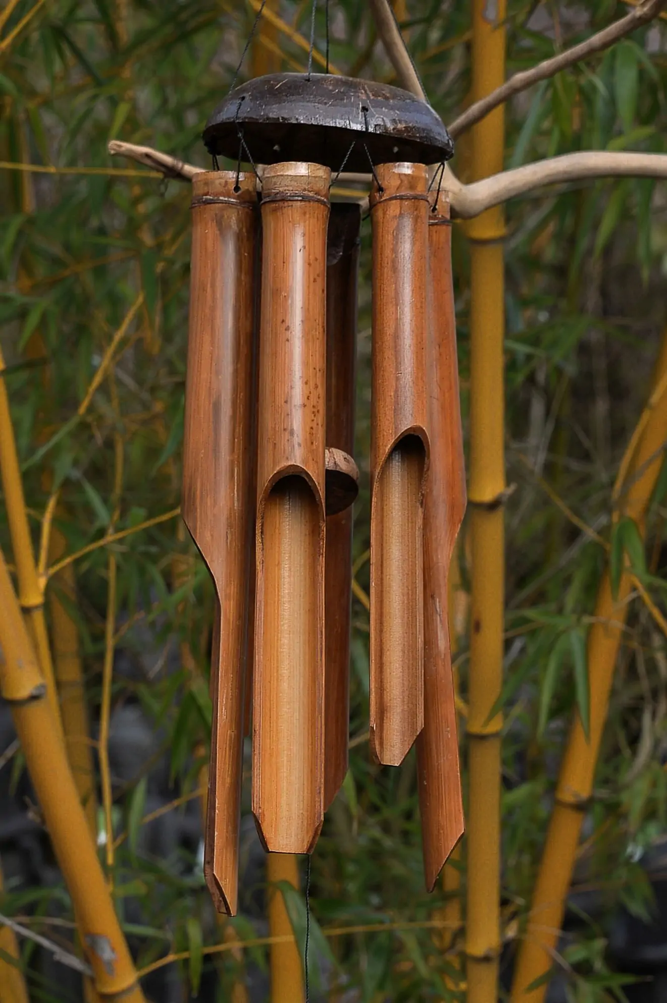 Artikelbild 1 des Artikels “Windspiel Bali, 40 cm | Bambus und Kokosnuss. Natürlich “