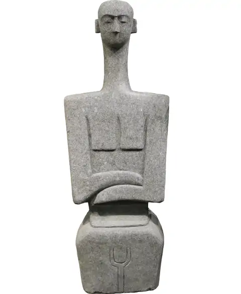 Product image 1 of the product “Abstract figure - man 125 cm | Natural stone (Basanit), stonemasonry ”