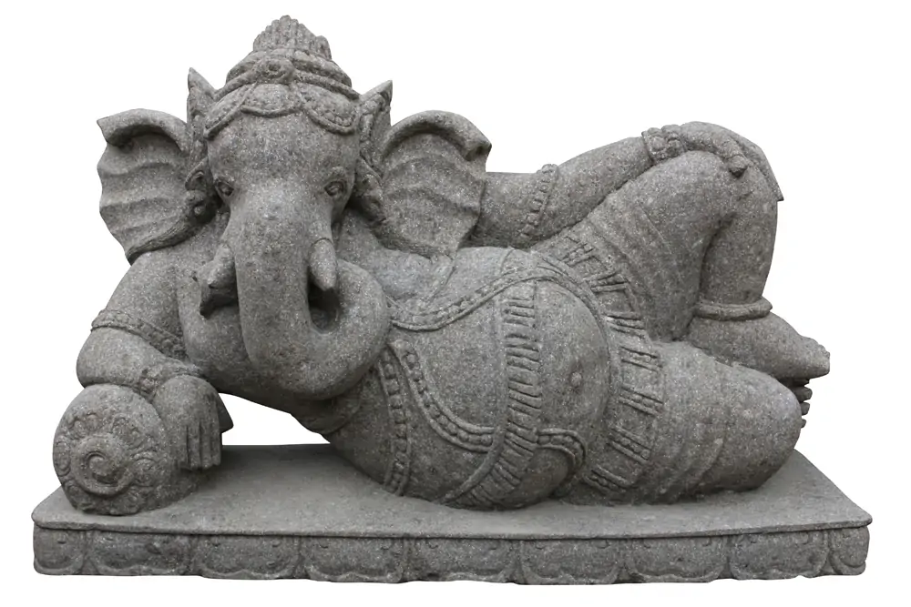 Artikelbild 1 des Artikels “Liegender Ganesha auf Sockel, 105 cm “