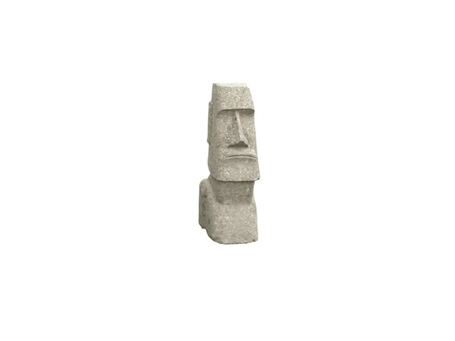 Artikelbild 1 des Artikels “Moai-Kopf, 30 cm Höhe| Naturstein (Basanit), Steinmetzarbeiten. Naturstein, grau “