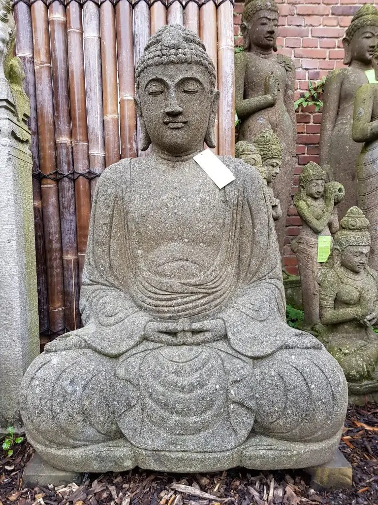 Artikelbild 1 des Artikels “Buddha-Figur, sitzend, indisch, 150 cm, Handhaltung: Meditation “
