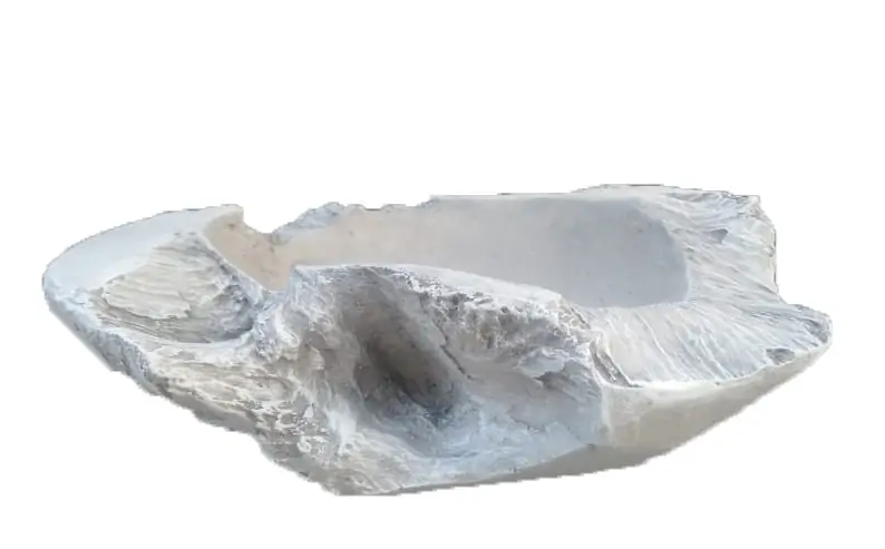 Artikelbild 1 des Artikels “Teakholz Schale 1, 33cm Länge | Steinguss “