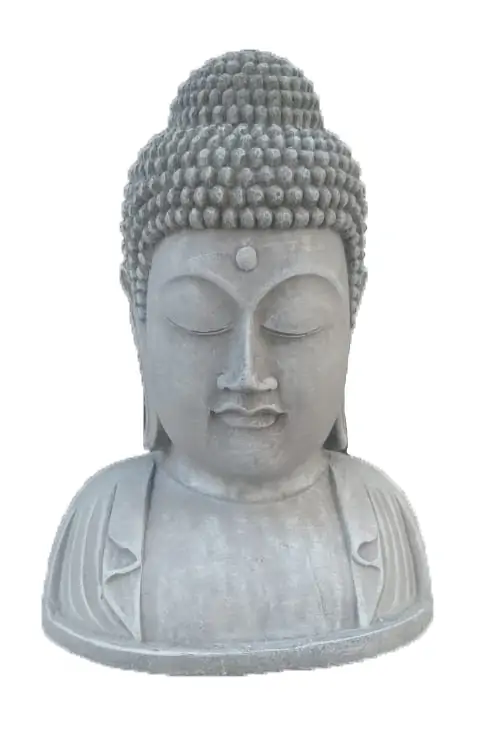 Artikelbild 1 des Artikels “Plakette Buddha Kopf, 21,5cm Höhe | Steinguss “